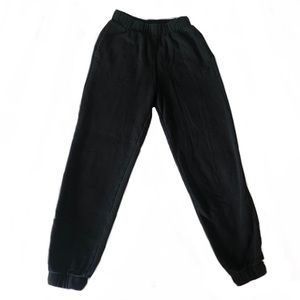 hollister black sweat pants!